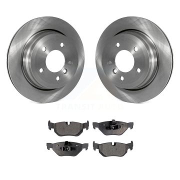 Rear Disc Brake Rotors And Semi-Metallic Pads Kit For BMW 328i xDrive X1 328xi 325xi K8F-101841