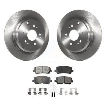Rear Disc Brake Rotors And Semi-Metallic Pads Kit For Honda Odyssey Pilot Acura MDX ZDX K8F-101851