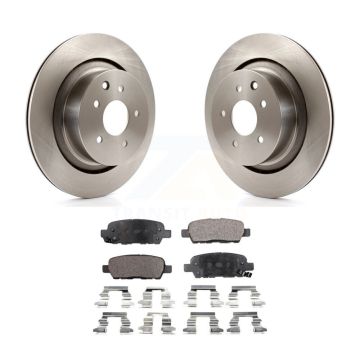 Rear Brake Rotors & Semi-Metallic Pad Kit For INFINITI G35 Q60 With Single Piston Caliper K8F-101852