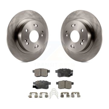 Rear Disc Brake Rotors And Semi-Metallic Pads Kit For Honda Accord Acura TSX K8F-101853