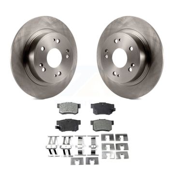 Rear Disc Brake Rotors And Semi-Metallic Pads Kit For Honda Accord Acura ILX K8F-101854