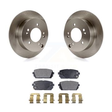 Rear Disc Brake Rotors And Semi-Metallic Pads Kit For 2007-2012 Kia Rondo K8F-101863