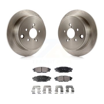 Rear Brake Rotor Semi-Metallic Pad Kit For Subaru Impreza Forester Outback Legacy BRZ WRX K8F-101875