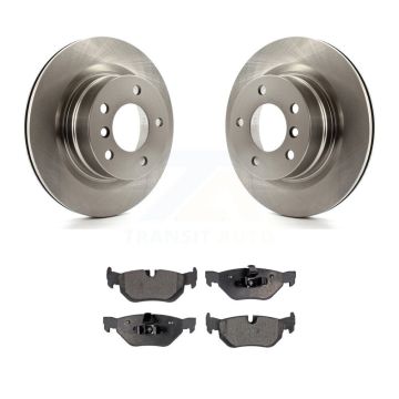 Rear Disc Brake Rotors And Semi-Metallic Pads Kit For 2008-2013 BMW 128i K8F-101884