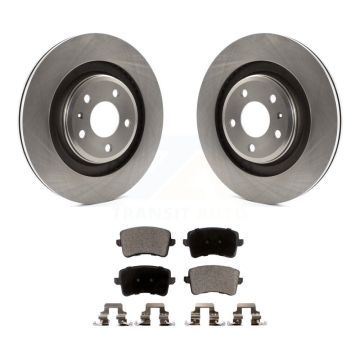 Rear Disc Brake Rotors And Semi-Metallic Pads Kit For Audi A4 Quattro S5 S4 K8F-101887