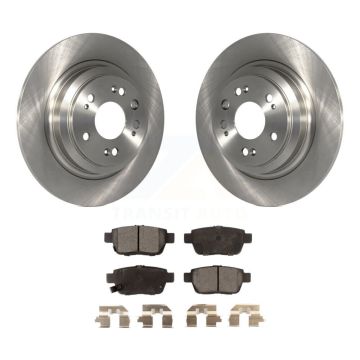 Rear Disc Brake Rotors And Semi-Metallic Pads Kit For 2009-2014 Acura TL K8F-101894