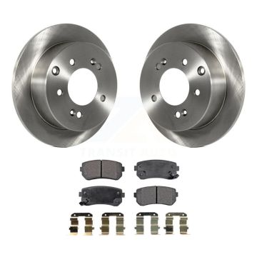 Rear Disc Brake Rotors And Semi-Metallic Pads Kit For Kia Forte Koup Forte5 K8F-101896