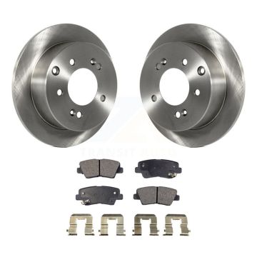 Rear Disc Brake Rotors And Semi-Metallic Pads Kit For 2010-2013 Kia Soul K8F-101897