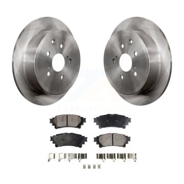 Rear Brake Rotors & Semi-Metallic Pad Kit For Toyota Sienna Highlander Lexus RX350 RX450h K8F-101898