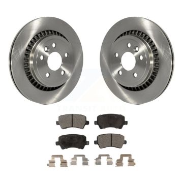 Rear Disc Brake Rotors And Semi-Metallic Pads Kit For 2010-2017 Volvo XC60 K8F-101901