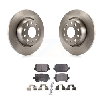 Rear Brake Rotor Semi-Metallic Pad Kit For Volkswagen Tiguan CC Jetta Audi Q3 Quattro GTI K8F-101904