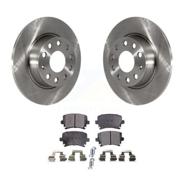 Rear Disc Brake Rotors And Semi-Metallic Pads Kit For Volkswagen GTI Eos Audi A3 Quattro K8F-101905