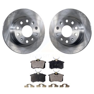 Rear Brake Rotor & Semi-Metallic Pad Kit For Volkswagen Jetta Beetle Golf SportWagen Audi K8F-101913