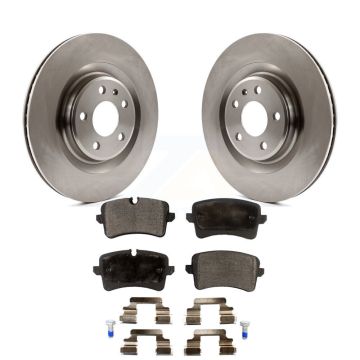 Rear Disc Brake Rotors And Semi-Metallic Pads Kit For Audi Porsche Macan A6 Quattro A7 A8 K8F-101915