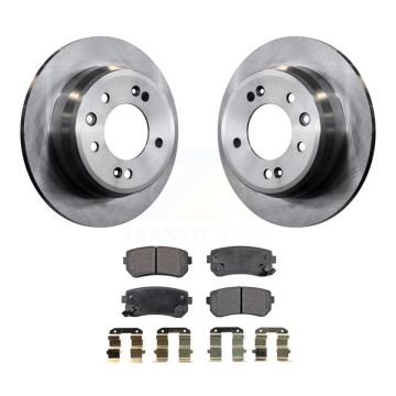 Rear Disc Brake Rotors And Semi-Metallic Pads Kit For Hyundai Elantra Tucson Kia Sportage K8F-101916