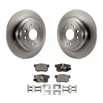 Rear Disc Brake Rotors And Semi-Metallic Pads Kit For Honda Accord Crosstour K8F-101917