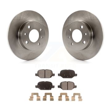 Rear Disc Brake Rotors And Semi-Metallic Pads Kit For Fiat 500 K8F-101923