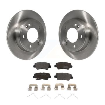 Rear Disc Brake Rotors And Semi-Metallic Pads Kit For Hyundai Elantra Venue Kia Soul K8F-101928