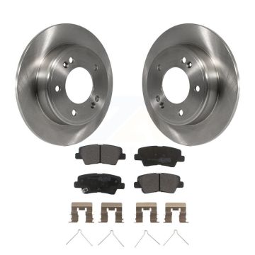 Rear Brake Rotors Semi-Metallic Pad Kit For Kia Hyundai Kona Forte Soul Elantra GT Forte5 K8F-101929