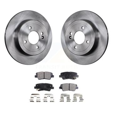 Rear Disc Brake Rotors And Semi-Metallic Pads Kit For Hyundai Accent Kia Rio K8F-101936