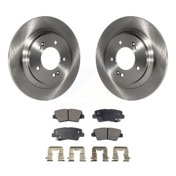 Rear Disc Brake Rotors And Semi-Metallic Pads Kit For Hyundai Sonata Azera K8F-101943