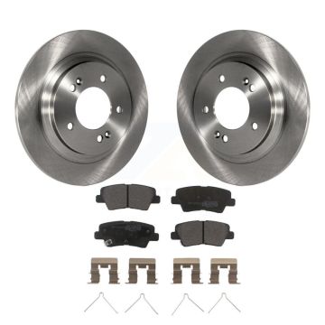 Rear Brake Rotor Semi-Metallic Pad Kit For Hyundai Kia Sonata Elantra GT Optima Forte5 EV K8F-101945