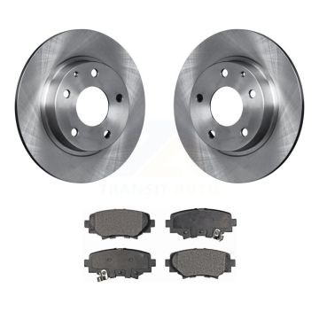 Rear Disc Brake Rotors And Semi-Metallic Pads Kit For Mazda 3 Sport K8F-101959