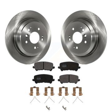 Rear Disc Brake Rotors And Semi-Metallic Pads Kit For Honda Pilot Ridgeline Passport K8F-101964