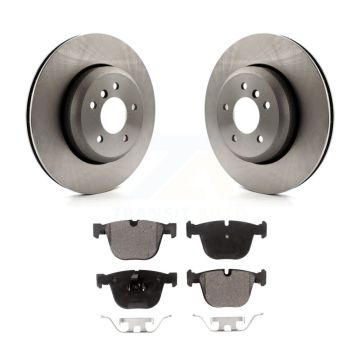 Rear Disc Brake Rotors And Semi-Metallic Pads Kit For BMW 650i 645Ci 550i 545i 535i K8F-101979