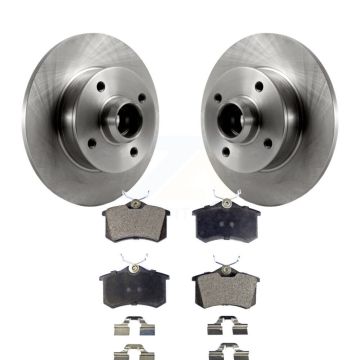 Rear Brake Rotors Semi-Metallic Pad Kit For Volkswagen Golf Jetta Passat Corrado Scirocco K8F-101983