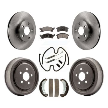 Front Rear Brake Rotor Semi-Metallic Pad And Drum Kit (7Pc) For Pontiac Sunfire Chevrolet K8F-101991