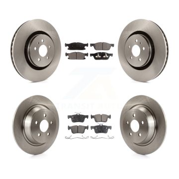 Front Rear Disc Brake Rotors And Semi-Metallic Pad Kit For Ford Edge Lincoln Nautilus MKX K8F-102234
