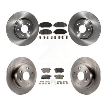Front Rear Disc Brake Rotors And Semi-Metallic Pads Kit For Honda Accord K8F-102239