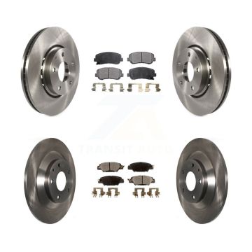 Front Rear Disc Brake Rotors And Semi-Metallic Pads Kit For Mazda CX-5 K8F-102243