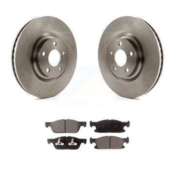 Front Brake Rotor And Semi-Metallic Pad Kit For Ford Edge With 316mm Diameter K8F-102244