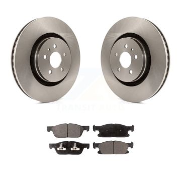 Front Disc Brake Rotors And Semi-Metallic Pads Kit For Ford Edge Lincoln Nautilus MKX K8F-102245