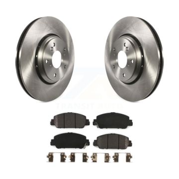 Front Disc Brake Rotors And Semi-Metallic Pads Kit For Honda Accord K8F-102250