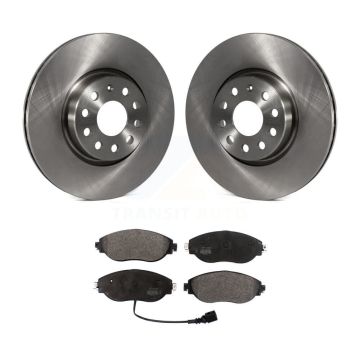 Front Disc Brake Rotors And Semi-Metallic Pads Kit For Volkswagen Jetta GTI K8F-102494