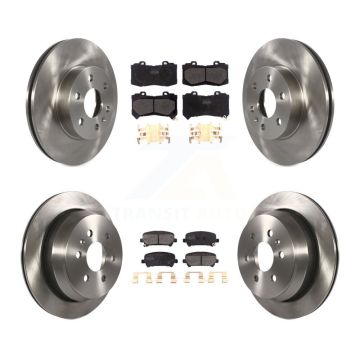 Front Rear Brake Rotors Semi-Metallic Pad Kit For 2015-2020 Chevrolet Colorado GMC Canyon K8F-102550