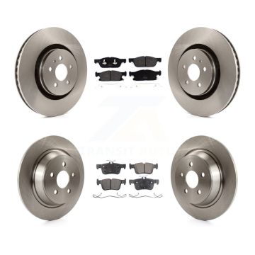 Front Rear Disc Brake Rotor Semi-Metallic Pad Kit For Ford Fusion Lincoln MKZ Continental K8F-102553