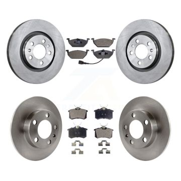 Front Rear Disc Brake Rotors And Semi-Metallic Pads Kit For Volkswagen Beetle K8F-102558