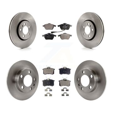 Front Rear Disc Brake Rotors And Semi-Metallic Pads Kit For Volkswagen Beetle K8F-102559