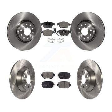 Front Rear Disc Brake Rotors And Semi-Metallic Pads Kit For 2016-2018 Audi Q3 Quattro K8F-102563