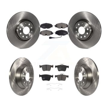 Front Rear Disc Brake Rotors And Semi-Metallic Pads Kit For Audi TT Quattro K8F-102568
