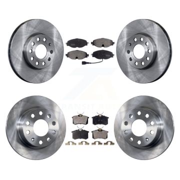 Front Rear Brake Rotor Semi-Metallic Pad Kit For Volkswagen Golf SportWagen DIESEL engine K8F-102572