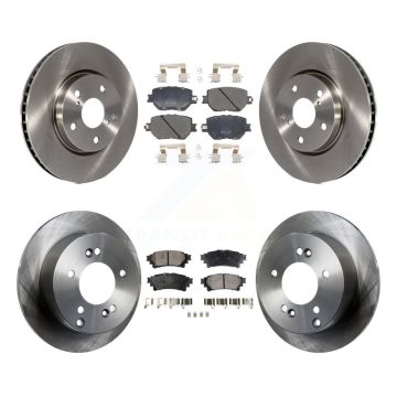 Front Rear Disc Brake Rotors And Semi-Metallic Pads Kit For Lexus IS250 K8F-102574