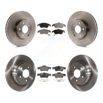 Front Rear Disc Brake Rotors And Semi-Metallic Pads Kit For Mercedes-Benz E250 K8F-102576