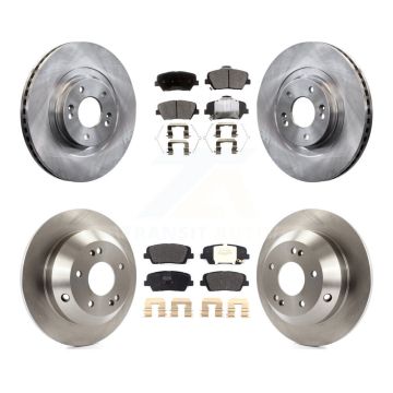 Front Rear Disc Brake Rotors Semi-Metallic Pad Kit For Kia Sorento Hyundai Santa Fe Sport K8F-102580