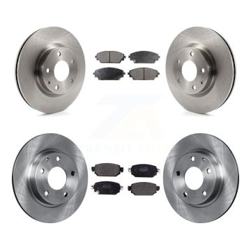 Front Rear Disc Brake Rotors And Semi-Metallic Pads Kit For 2019-2022 Mazda CX-3 AWD K8F-102584