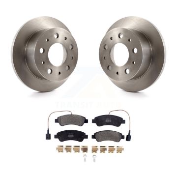 Rear Brake Rotors Semi-Metallic Pad Kit For Ram ProMaster 2500 3500 1500 With Solid Rotor K8F-102594